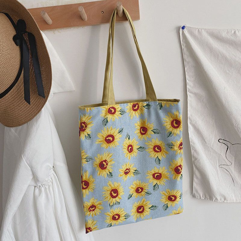 Bolso De Mano Con Estampado De Margaritas Punteadas Para Mujer Bolso Bandolera