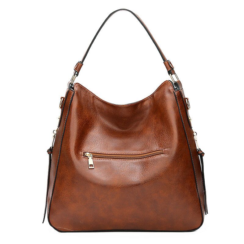 Bolso De Mano De Gran Capacidad Para Mujer Bolso De Mano De Cuero Pu Hnadbag