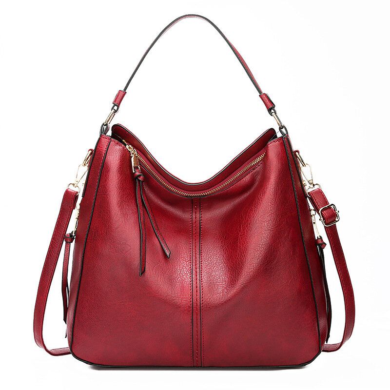 Bolso De Mano De Gran Capacidad Para Mujer Bolso De Mano De Cuero Pu Hnadbag