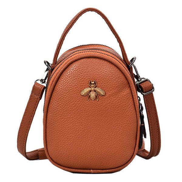 Bolso Metálico Con Abeja Para Mujer Bolso Bandolera Bolso Bandolera Bolso Multibolsillos Diagonal Portátil