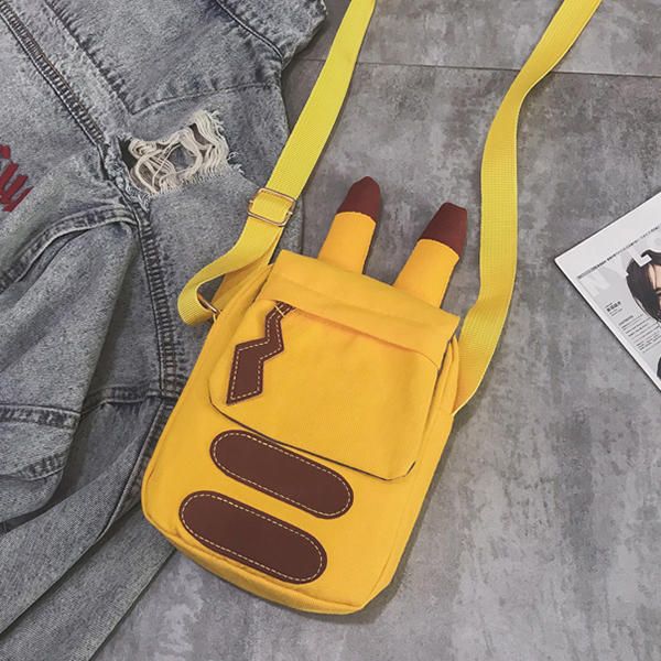 Bolso Para Teléfono Con Forma De Dibujos Animados De Hip-hop De Lona Para Mujer