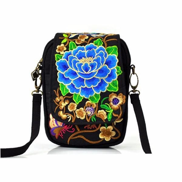 Bolso Para Teléfono De Lona Floral Nacional Para Mujer De 5.5 Pulgadas