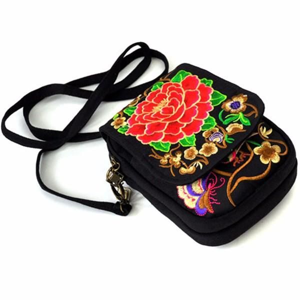 Bolso Para Teléfono De Lona Floral Nacional Para Mujer De 5.5 Pulgadas