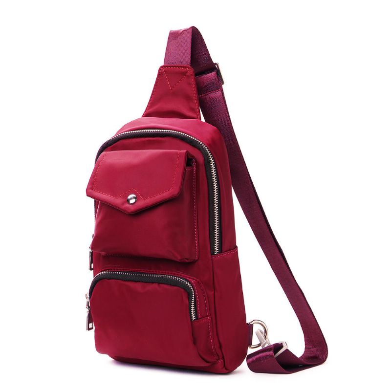 Bolso De Pecho Al Aire Libre Impermeable De Nailon Para Mujer