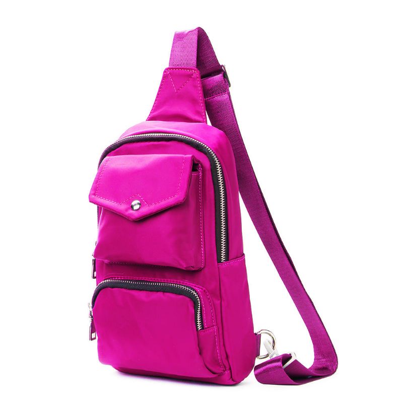 Bolso De Pecho Al Aire Libre Impermeable De Nailon Para Mujer