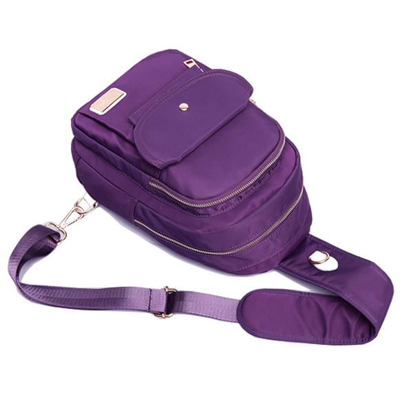 Bolso De Pecho Impermeable De Nailon Para Mujer De Gran Capacidad Bolso Bandolera Al Aire Libre