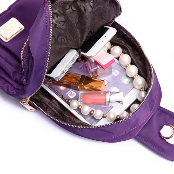 Bolso De Pecho Impermeable De Nailon Para Mujer De Gran Capacidad Bolso Bandolera Al Aire Libre