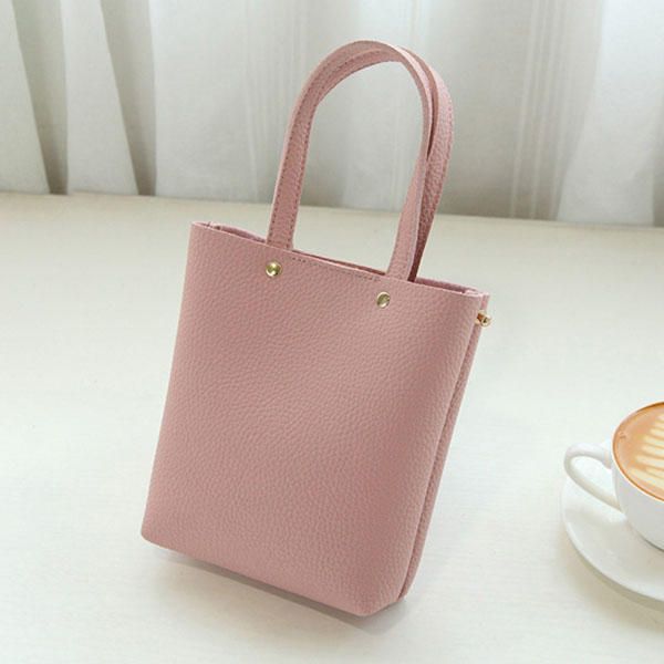 Bolso Pequeño De Cuero Pu Para Mujer Color Caramelo Bolso Para Teléfono Bandolera Bandolera