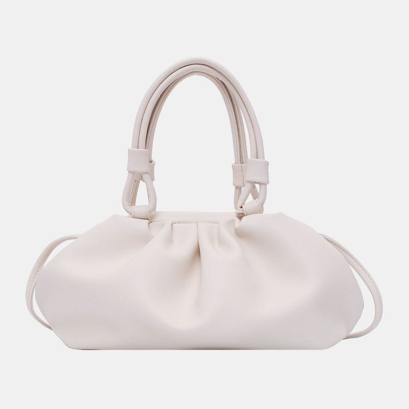 Bolso Sólido Para Mujer Bolso Bandolera De Moda Bolso De Mano Bolso De Bola De Masa Bolso Para Mujer