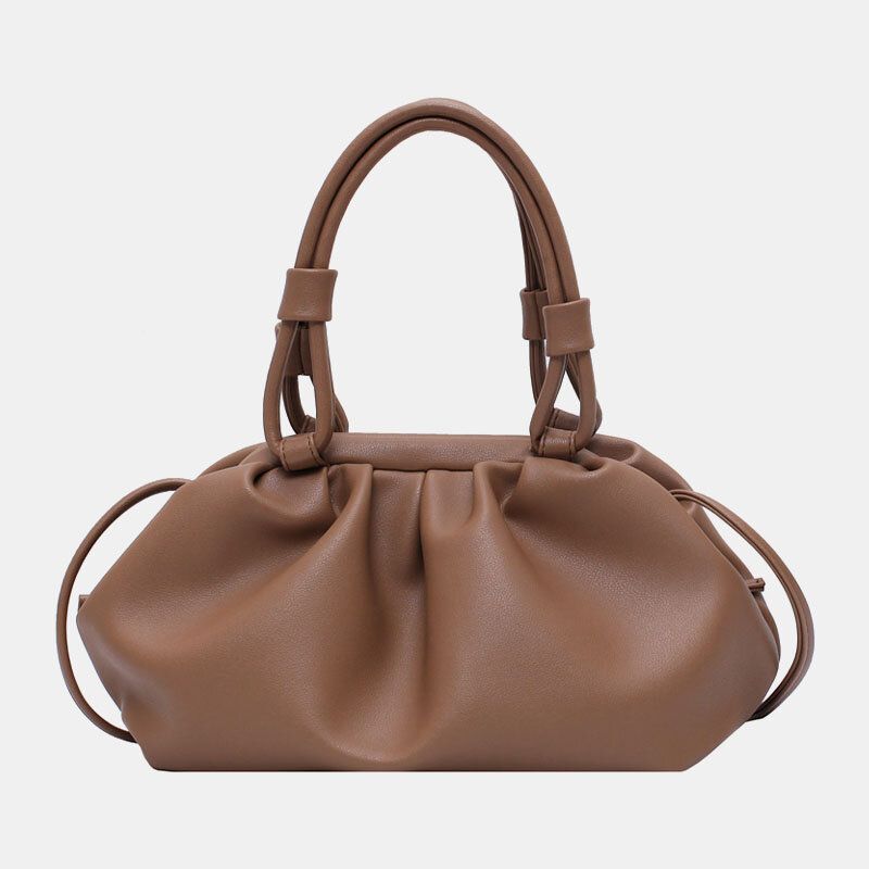 Bolso Sólido Para Mujer Bolso Bandolera De Moda Bolso De Mano Bolso De Bola De Masa Bolso Para Mujer