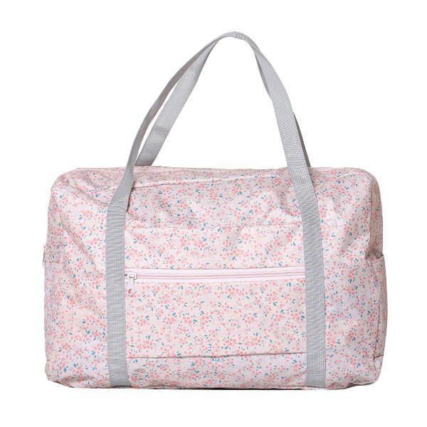 Bolso De Viaje De Nailon Con Flores Pequeñas Para Mujer Bolso De Lona Floral Bolso De Equipaje Bolso De Mano