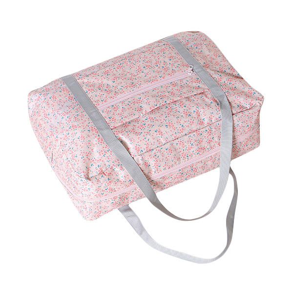 Bolso De Viaje De Nailon Con Flores Pequeñas Para Mujer Bolso De Lona Floral Bolso De Equipaje Bolso De Mano