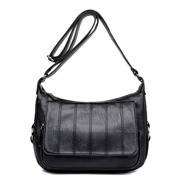 Bolsos De Bandolera De Ocio De Cuero Suave Para Mujer Bolsos De Hombreajero