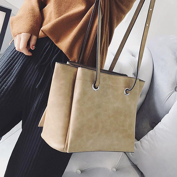 Bolsos Bandolera De Pu Suave Para Mujer Bolsos De Gran Capacidad