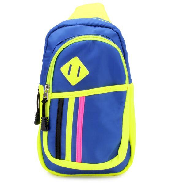 Bolsos Deportivos Casuales Para Hombres Y Mujeres Bolsos De Pecho De Color En Bloque Bolsos De Hombro