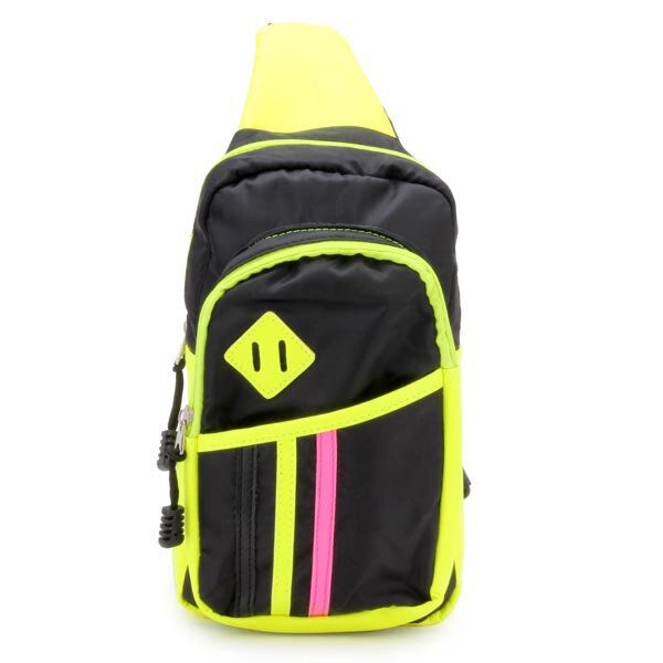 Bolsos Deportivos Casuales Para Hombres Y Mujeres Bolsos De Pecho De Color En Bloque Bolsos De Hombro