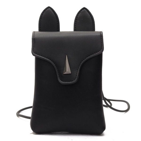 Bolsos De Hombro De Gato Lindo Para Mujer Mini Bolsos Cruzados De Animales Para Niñas Monedero Para Teléfono De 5.5 Pulgada Para Iphone 7p