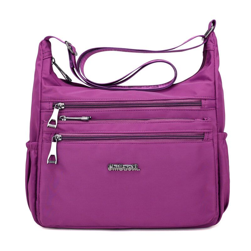 Bolsos De Hombro Ligeros De Nailon Para Mujer Bolso Bandolera Con Múltiples Bolsillos