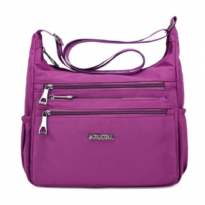 Bolsos De Hombro Ligeros De Nailon Para Mujer Bolso Bandolera Con Múltiples Bolsillos