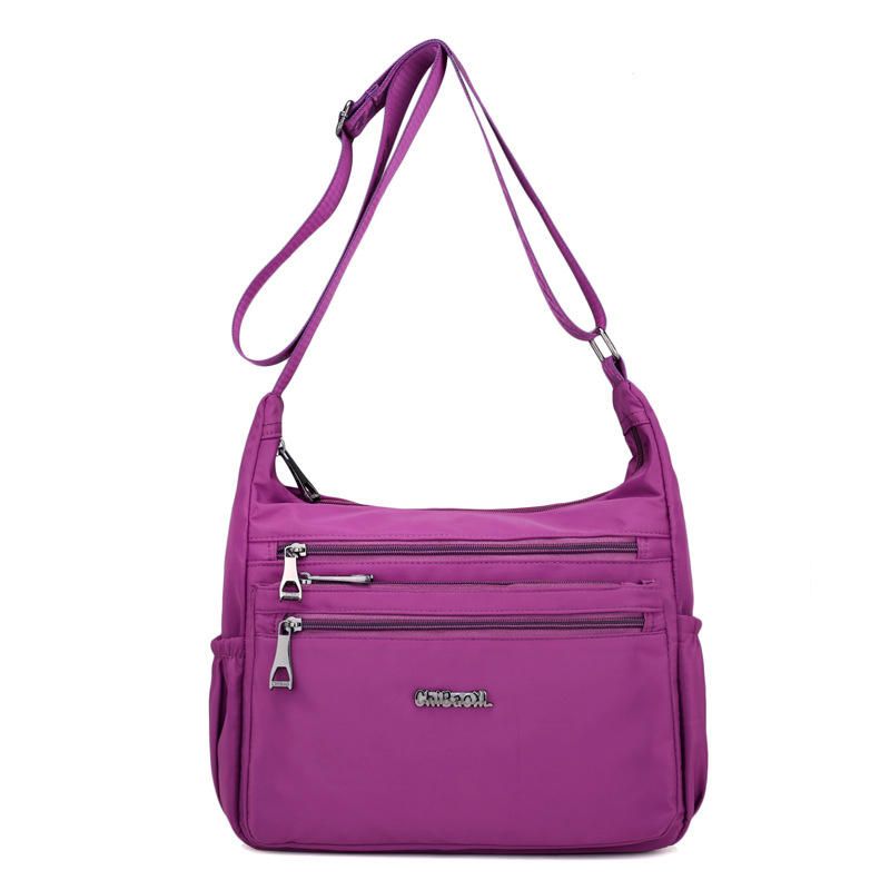 Bolsos De Hombro Ligeros De Nailon Para Mujer Bolso Bandolera Con Múltiples Bolsillos