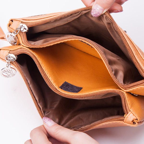 Bolsos De Hombro De Ocio De Monedero Largo Para Mujer Bolsos De Bandolera Multifunción