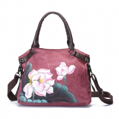 Bolsos De Lotus Pintados A Mano Bolsos Chinos Antiguos