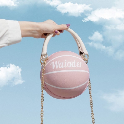 Cadenas De Fútbol De Baloncesto De Moda Para Mujer Bolso Bandolera Informal