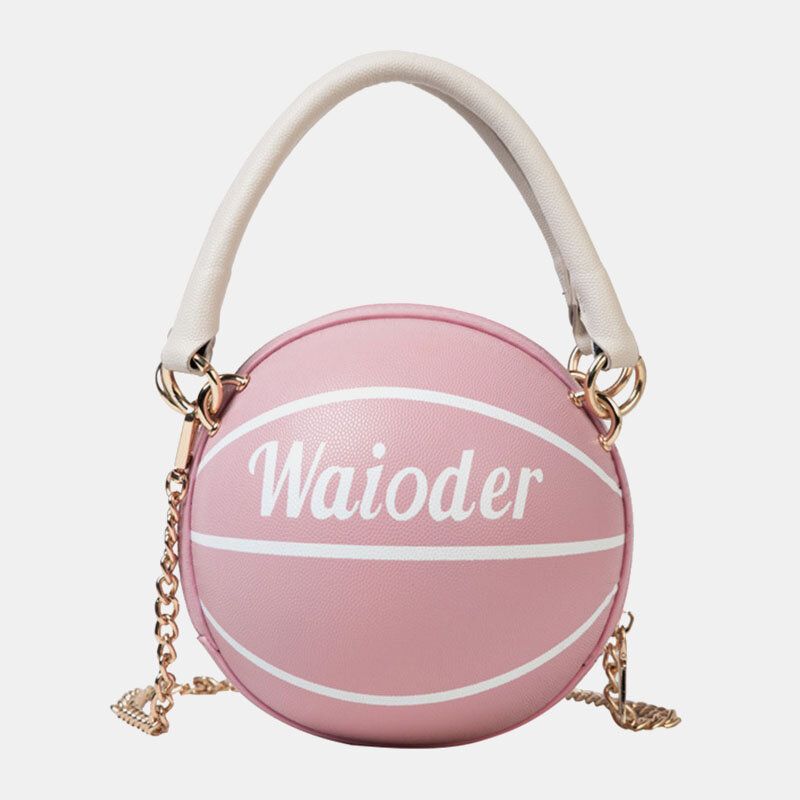 Cadenas De Fútbol De Baloncesto De Moda Para Mujer Bolso Bandolera Informal