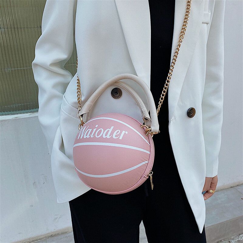 Cadenas De Fútbol De Baloncesto De Moda Para Mujer Bolso Bandolera Informal