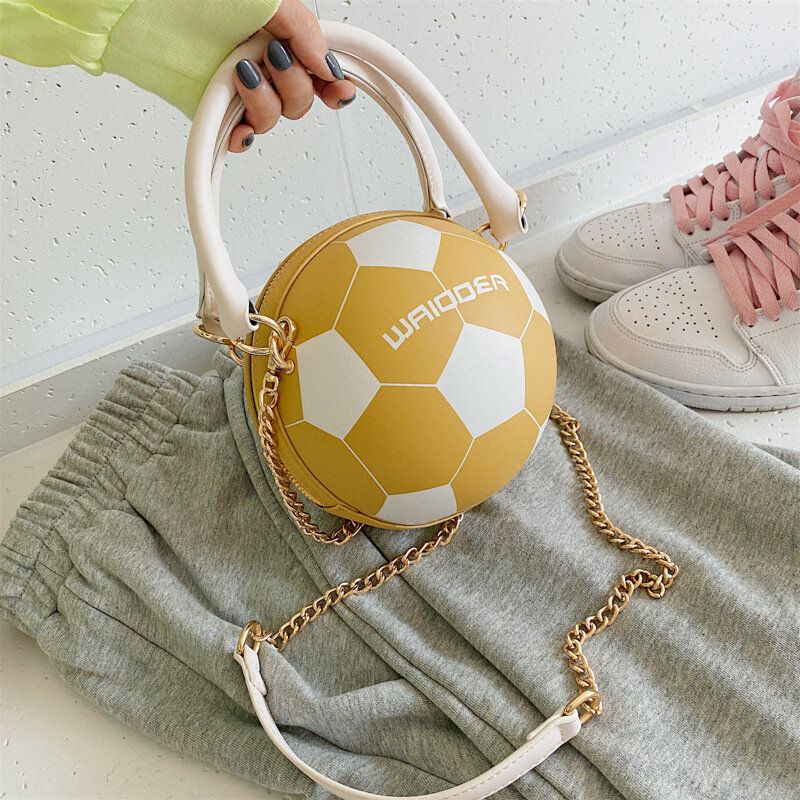 Cadenas De Fútbol De Baloncesto De Moda Para Mujer Bolso Bandolera Informal