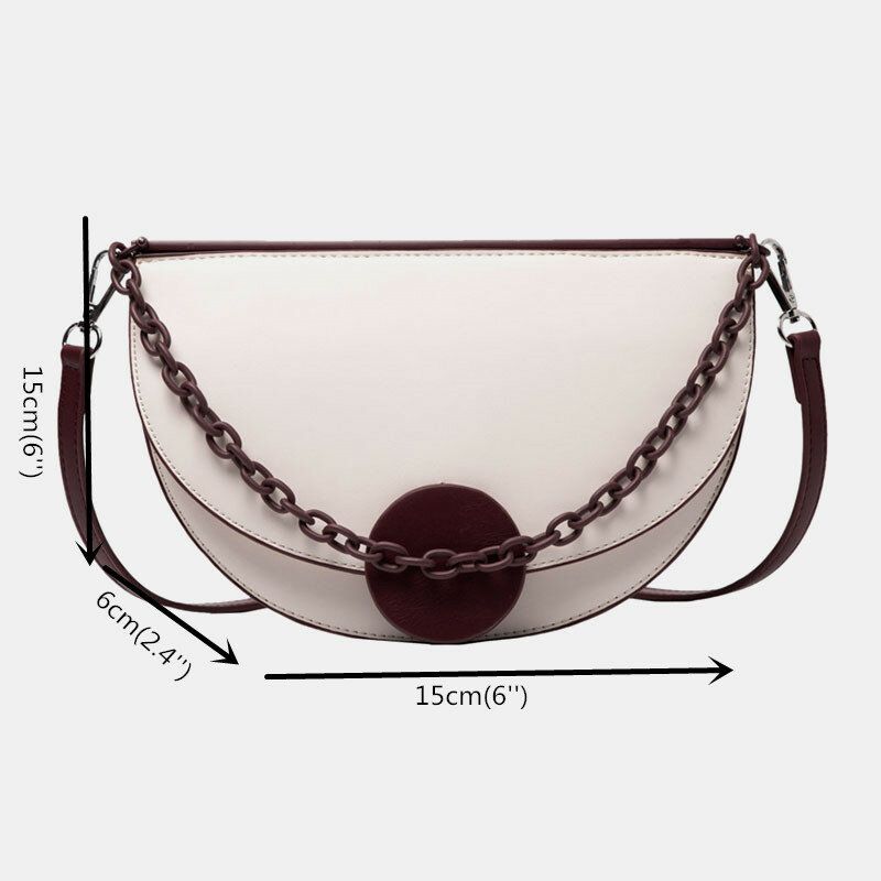 Cadenas De Mujer Bolso De Sillín De Forma Irregular Bolso De Hombro