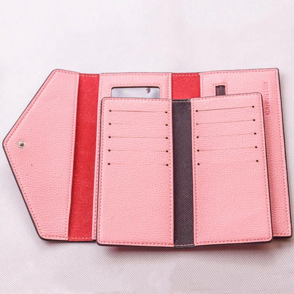 Cartera De Tres Pliegues Para Mujer Bolso De Tarjeta Elegante Bolso De Mano