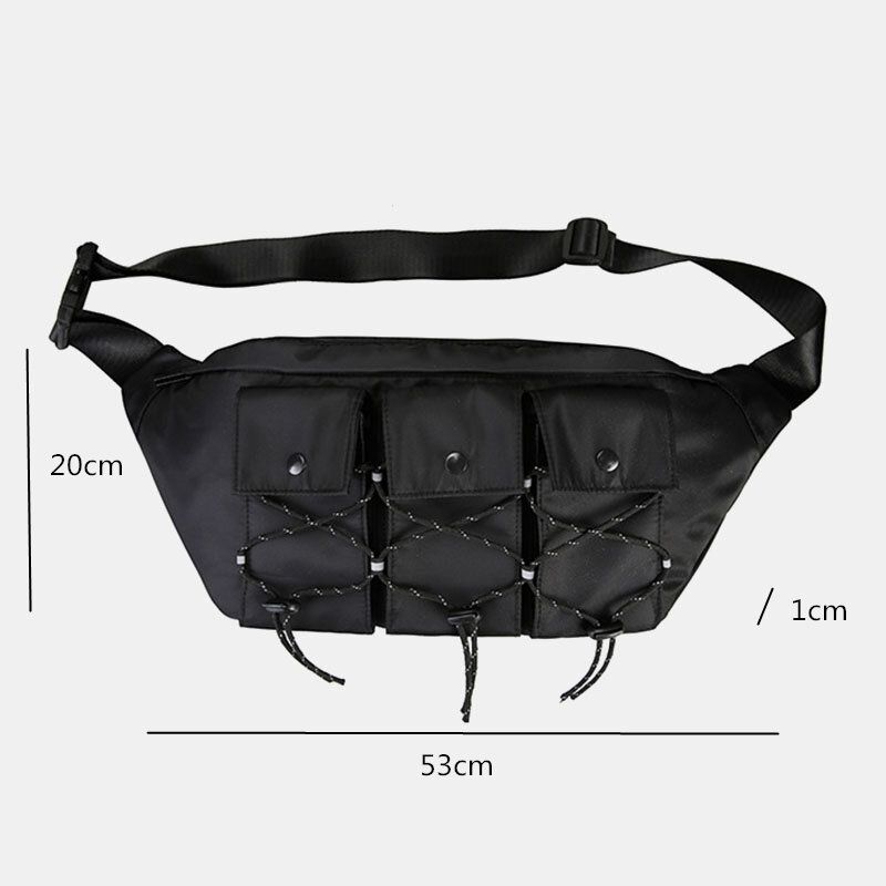 Hombres Mujeres Moda Bolso Bandolera Ligero Multibolsillos Bolso Bandolera