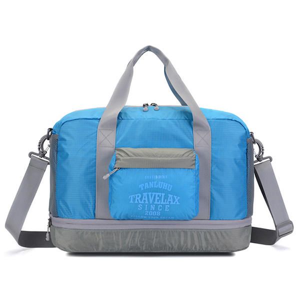 Hombres Mujeres Nylon Bolsa De Equipaje De Viaje Bolso De Gran Capacidad Bolso Cruzado De Fitness Al Aire Libre