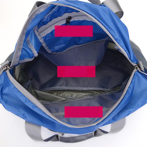 Hombres Mujeres Nylon Bolsa De Equipaje De Viaje Bolso De Gran Capacidad Bolso Cruzado De Fitness Al Aire Libre