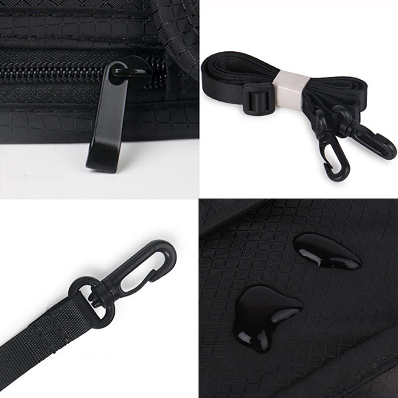 Hombres Mujeres Rfid Nylon Impermeable Antirrobo Pasaporte De Viaje Bolso Bandolera Multifunción Bolso Bandolera