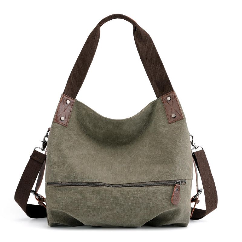 Kvky Bolso De Mano De Lona Bolso De Compras De Verano De Moda Minimalista Bolso Bandolera De Hombro