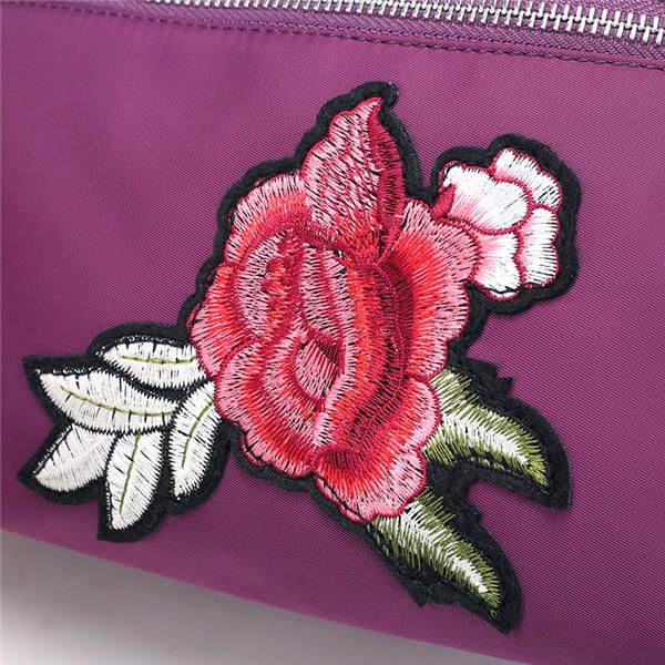 Kvky Bolsos De Hombro Con Estampado De Flores De Nailon Para Mujer Bolsos Cruzados Ligeros Bolsos De Hombreajero Deportivos Al Aire Libre