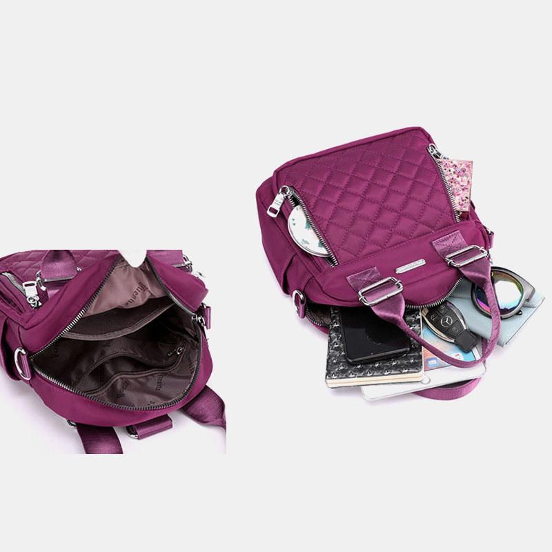 Mochila De Hombro Multicapa Impermeable Multifuncional De Gran Capacidad Para Mujer