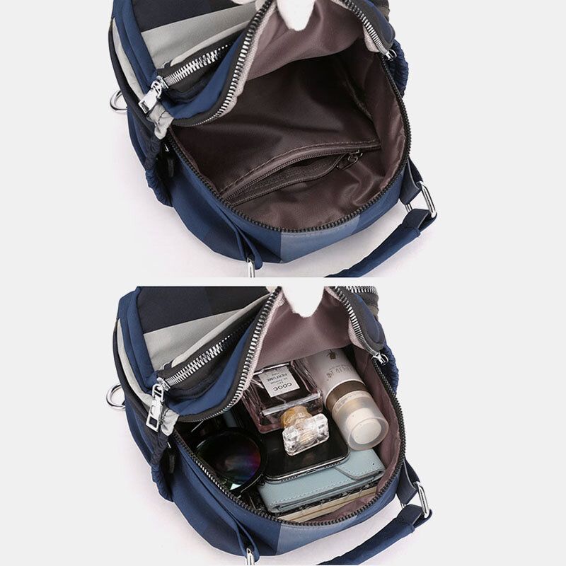 Mochila Ligera Multifuncional De Lona De Moda Bolso Bandolera Bolso Bandolera Para Mujer