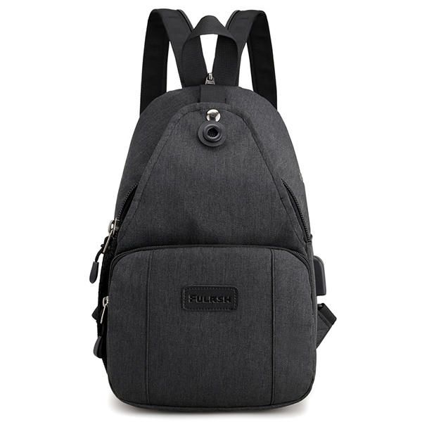 Mochila Multifunción Con Bolsa De Pecho Para Hombres Y Mujeres Con Puerto De Carga Usb Externo