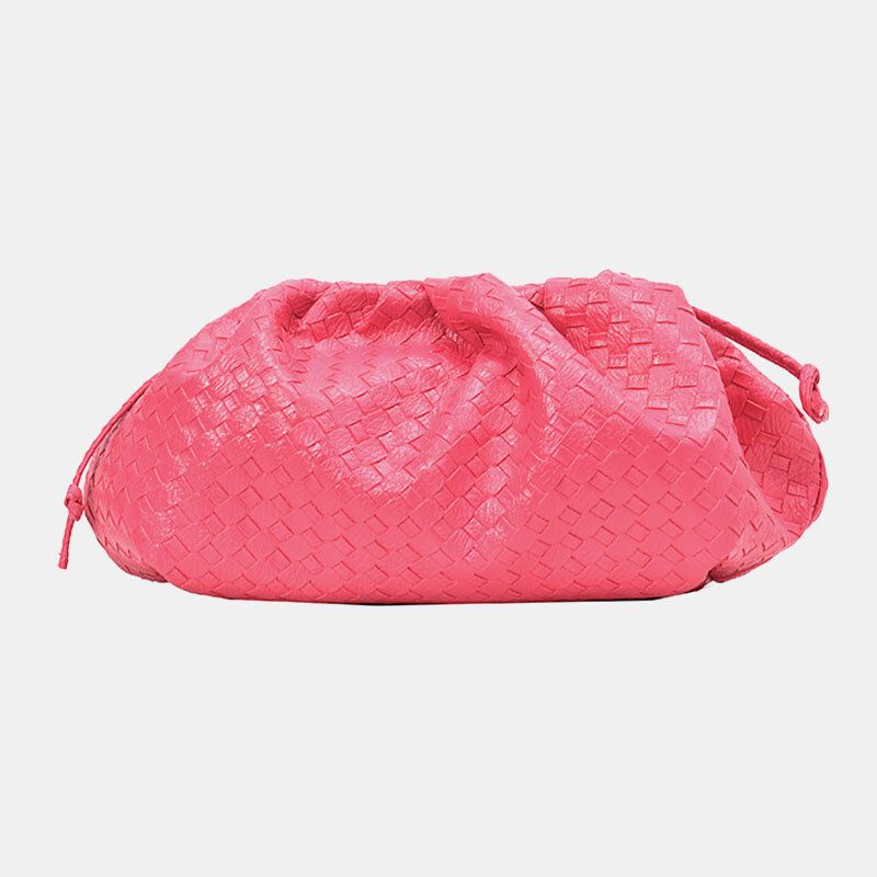 Moda Para Mujer Que Teje La Bolsa Sólida Bandolera Bolso Bandolera Bolso De Mano