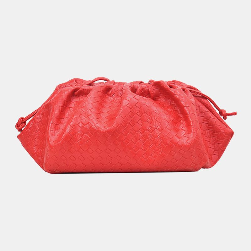 Moda Para Mujer Que Teje La Bolsa Sólida Bandolera Bolso Bandolera Bolso De Mano