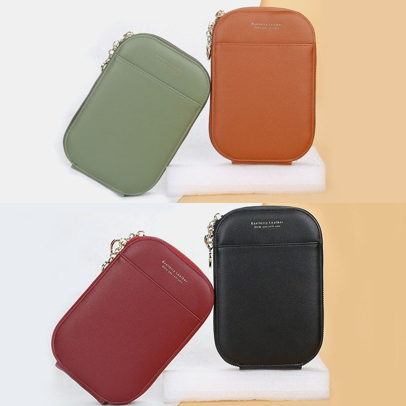 Mujeres 4 Ranuras Para Tarjetas Bolso De Teléfono De 6.5 Pulgadas Bolso Ovalado Bolso Bandolera