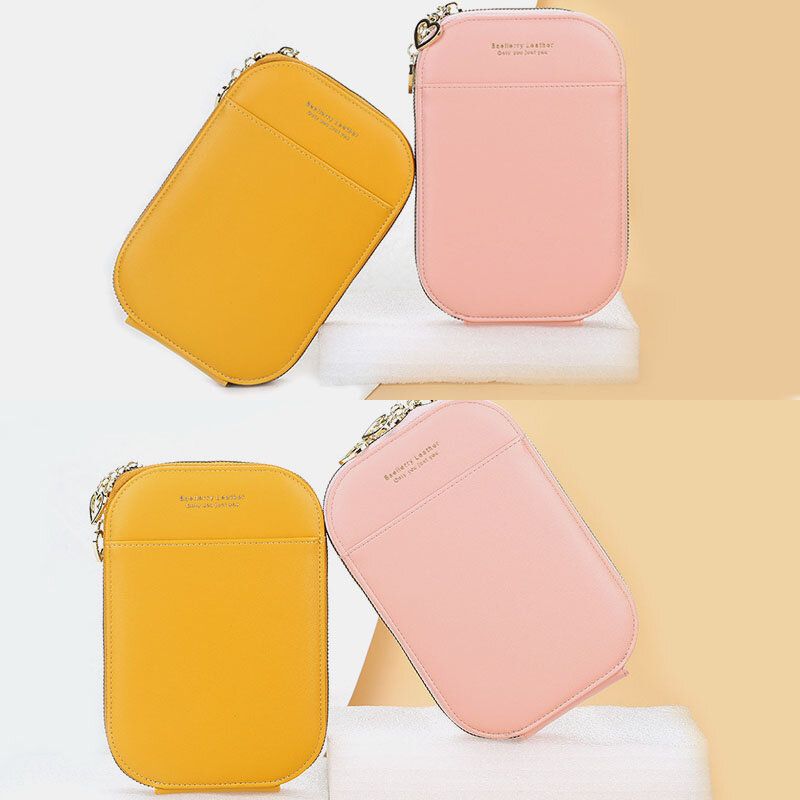 Mujeres 4 Ranuras Para Tarjetas Bolso De Teléfono De 6.5 Pulgadas Bolso Ovalado Bolso Bandolera