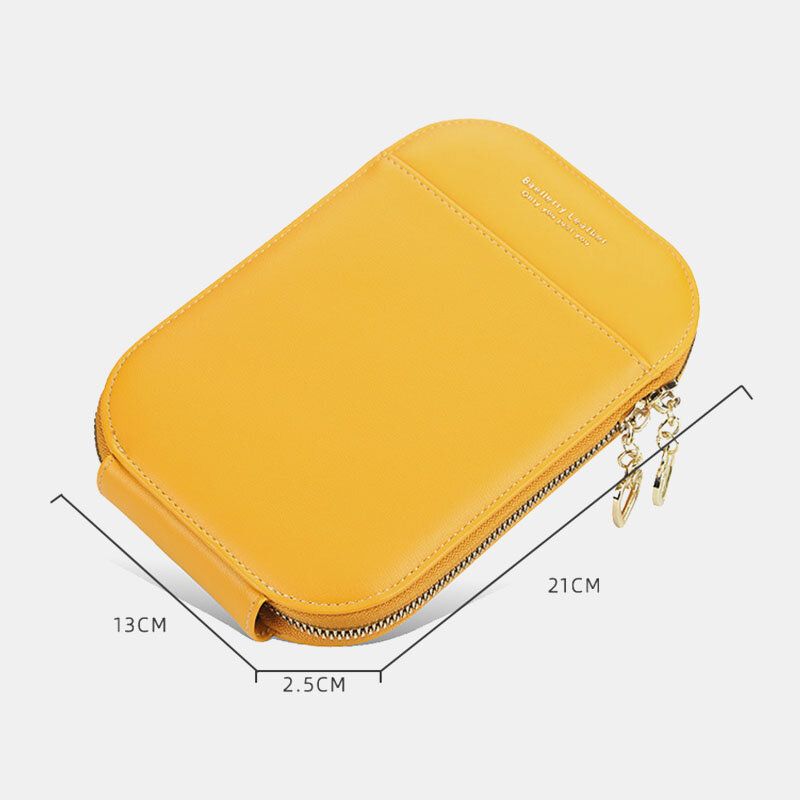 Mujeres 4 Ranuras Para Tarjetas Bolso De Teléfono De 6.5 Pulgadas Bolso Ovalado Bolso Bandolera