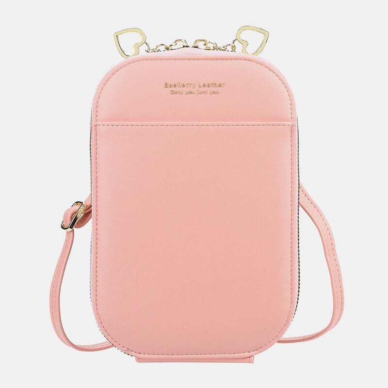 Mujeres 4 Ranuras Para Tarjetas Bolso De Teléfono De 6.5 Pulgadas Bolso Ovalado Bolso Bandolera