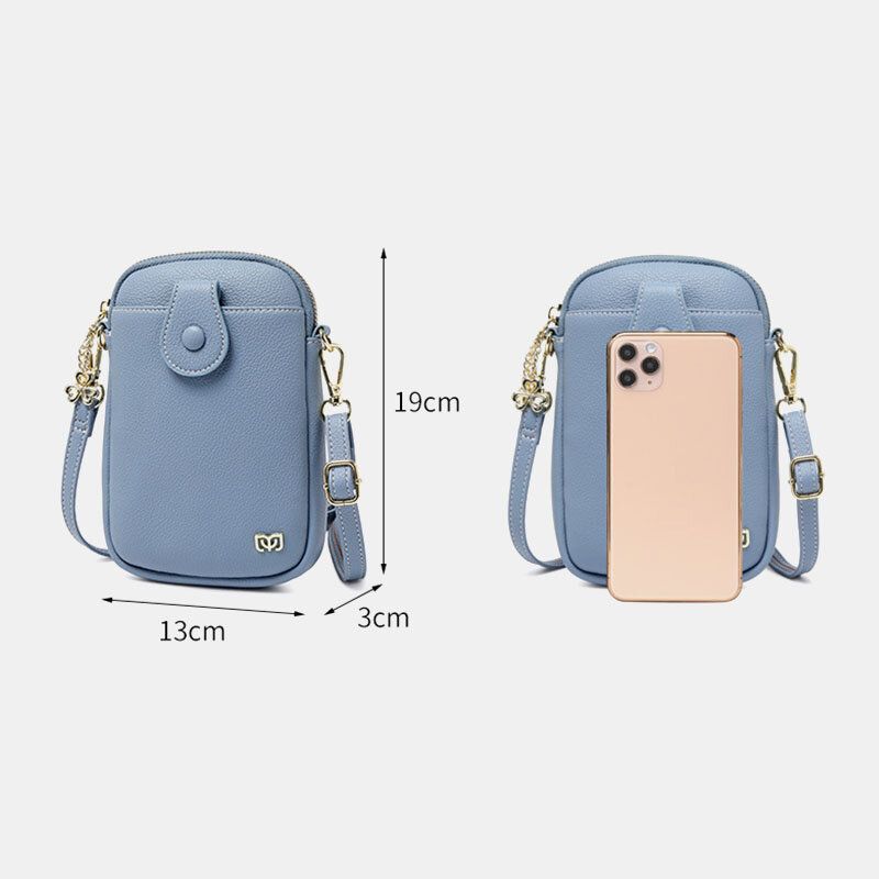 Mujeres 6.3 Pulgadas Iphone Sólido Impermeable Bolso Bandolera Bolso Para Teléfono