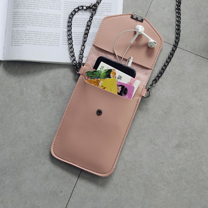 Mujeres 6.3 Pulgadas Pantalla Táctil Cadena Bolso Casual Para Teléfono Bolso Bandolera Bolso Bandolera