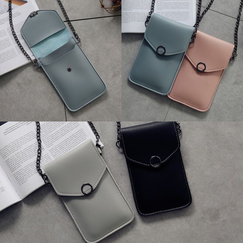 Mujeres 6.3 Pulgadas Pantalla Táctil Cadena Bolso Casual Para Teléfono Bolso Bandolera Bolso Bandolera